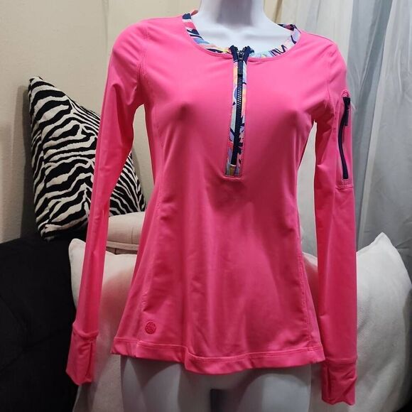 Lilly Pulitzer Kona Sunguard Cosmic Coral UPF 50+ SIZE XXS - Picture 1 of 10